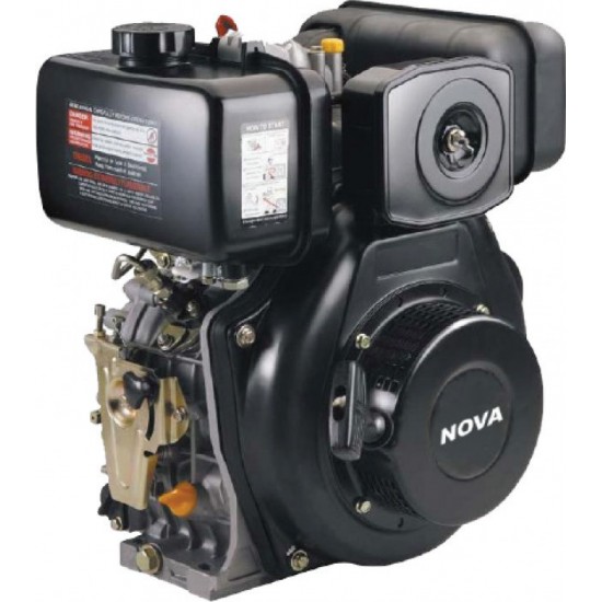 NOVA Κινητήρας πετρελαίου NOVA LD178F αερόψυκτος με πολύσφηνο άξονα σκαπτικών 15HD & Μίζα 7 HP 51B02