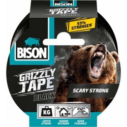 Ισχυρή υφασμάτινη ταινία συγκόλλησης Bison Grizzlly Tape  Μαύρη  27958