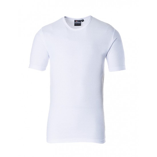 ΘΕΡΜΙΚΟ T-SHIRT ΜΕ ΚΟΝΤΟ ΜΑΝΙΚΙ PORTWEST B120 ΛΕΥΚΟ