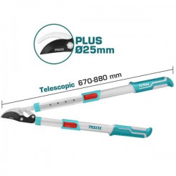 Ψαλίδι Κλαδέματος Τηλεσκοπικό 66-86cm Total THTS1527406 