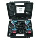 Δραπανοκατσάβιδο Λιθίου Σετ Κρουστικό BRUSHLESS + Παλμικό Κατσαβίδι Λιθίου 18V - 2x4Ah BULLE 63436