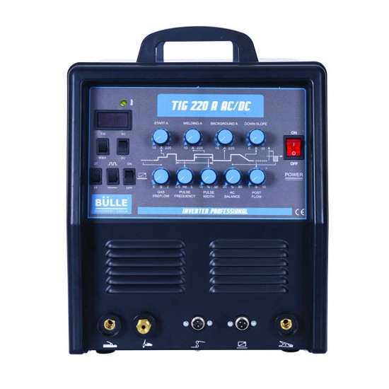 Ηλεκτροσυγκόλληση Παλμική (Pulse) Inverter TIG AC/DC & MMA TIG 220A AC/DC BULLE 657005