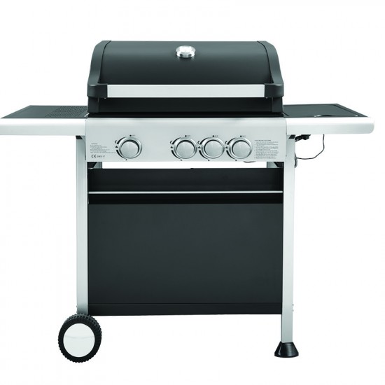 Ψησταριά (BBQ) Υγραερίου με 3 καυστήρες + 1 πλαϊνή εστία UNIMAC Σειρά Trend 661314