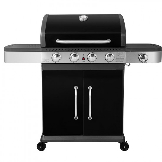 Ψησταριά (BBQ) Υγραερίου με 4 καυστήρες + 1 πλαϊνή εστία UNIMAC Σειρά Premium 661316