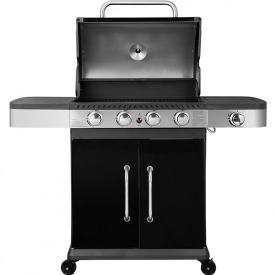 Ψησταριά (BBQ) Υγραερίου με 4 καυστήρες + 1 πλαϊνή εστία UNIMAC Σειρά Premium 661316