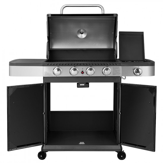 Ψησταριά (BBQ) Υγραερίου με 4 καυστήρες + 1 πλαϊνή εστία UNIMAC Σειρά Premium 661316