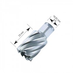 Ποτηροκορώνα d12mm HSS τύπου WELDON βάθους κοπής 25 mm BULLE 68623